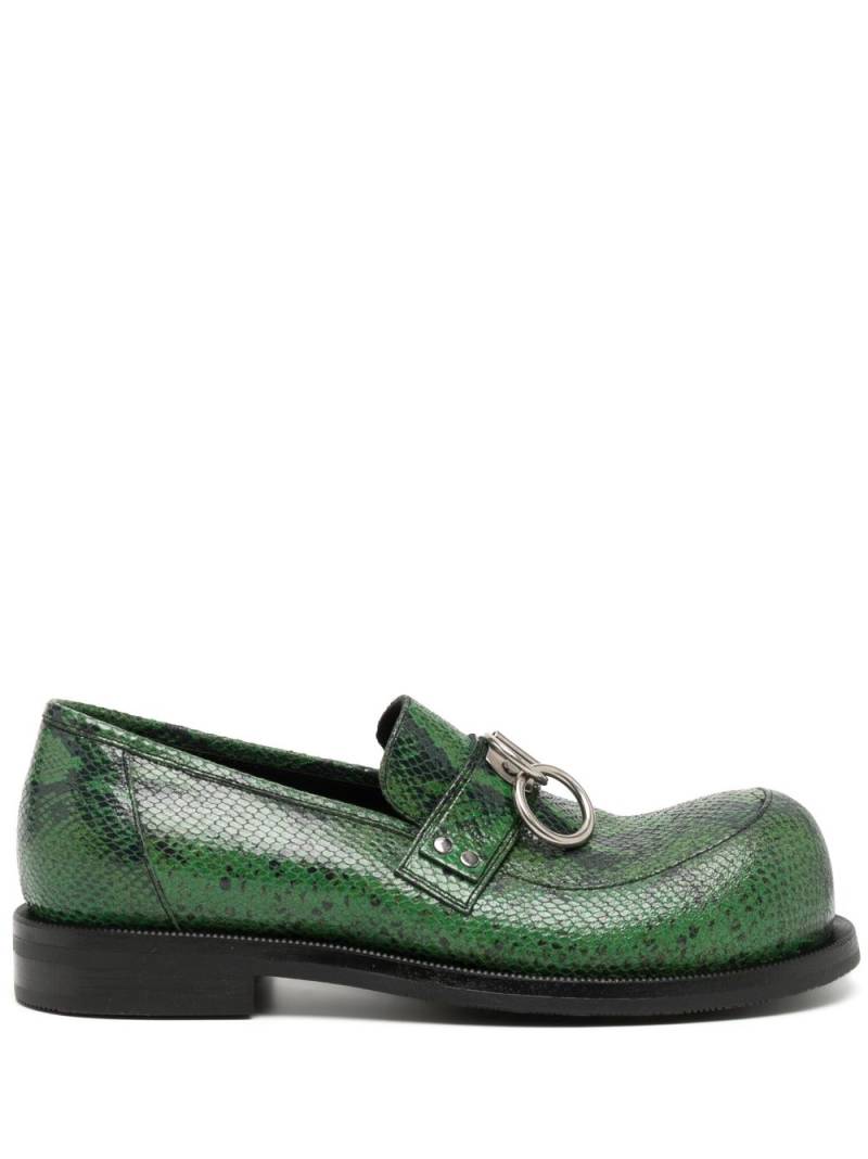 Martine Rose bulb-toe ring loafers - Green von Martine Rose