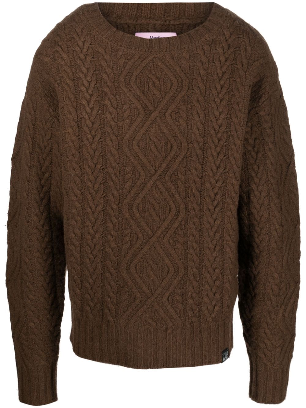 Martine Rose cable-knit jumper - Brown von Martine Rose