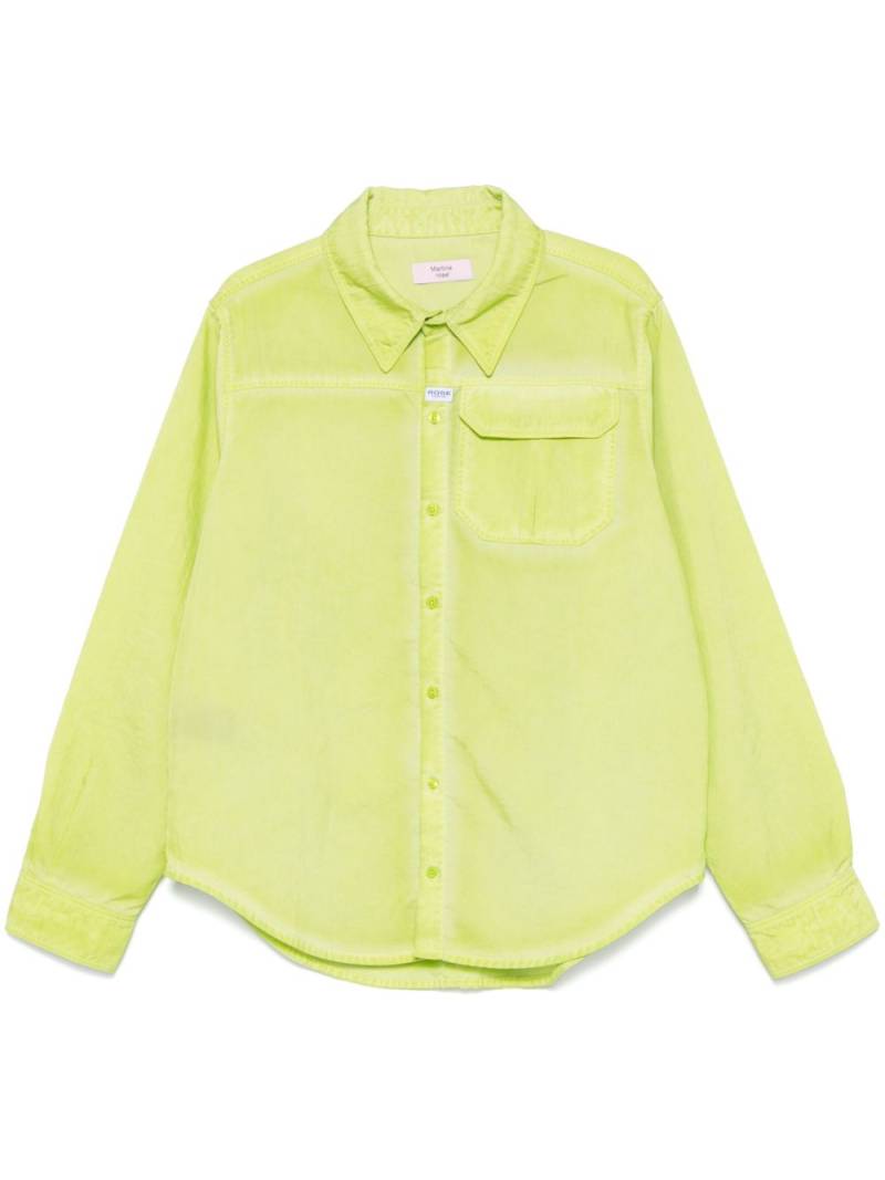 Martine Rose canvas shirt - Green von Martine Rose