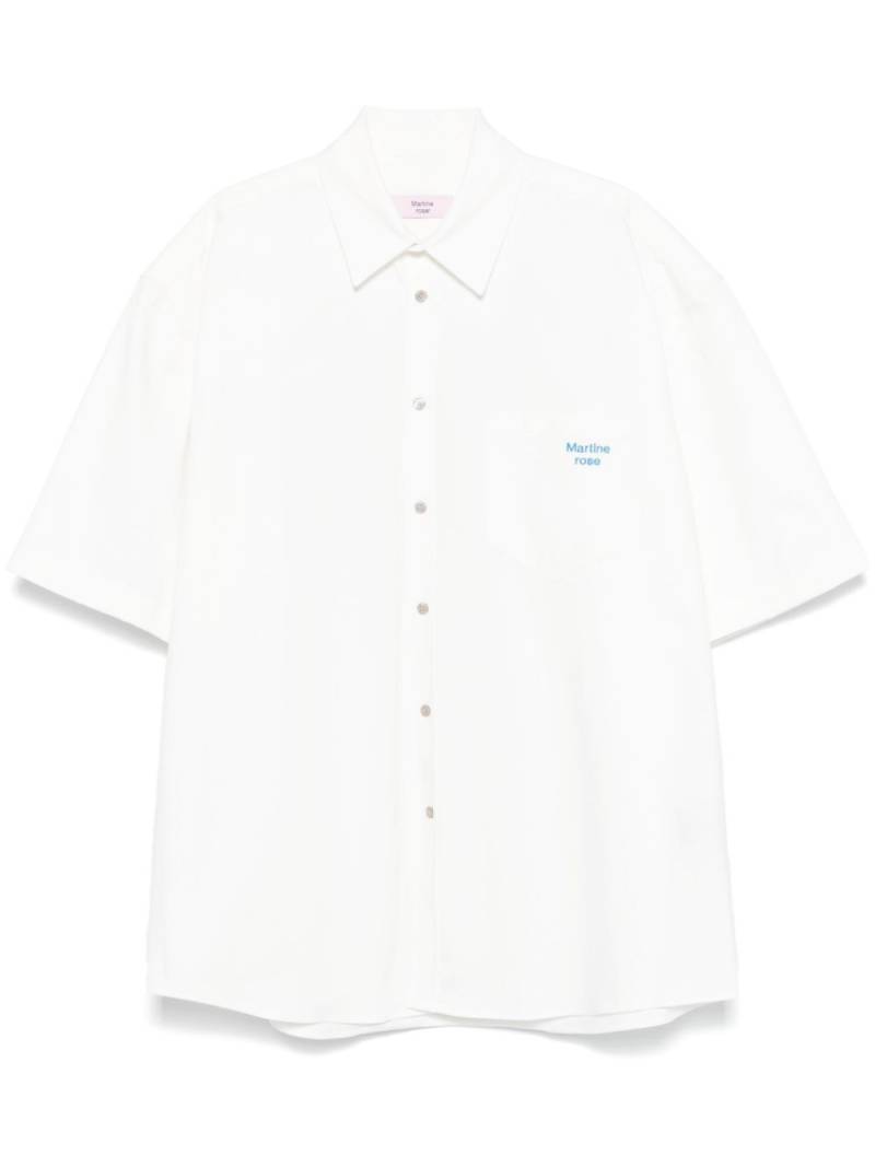 Martine Rose cotton twill shirt - White von Martine Rose