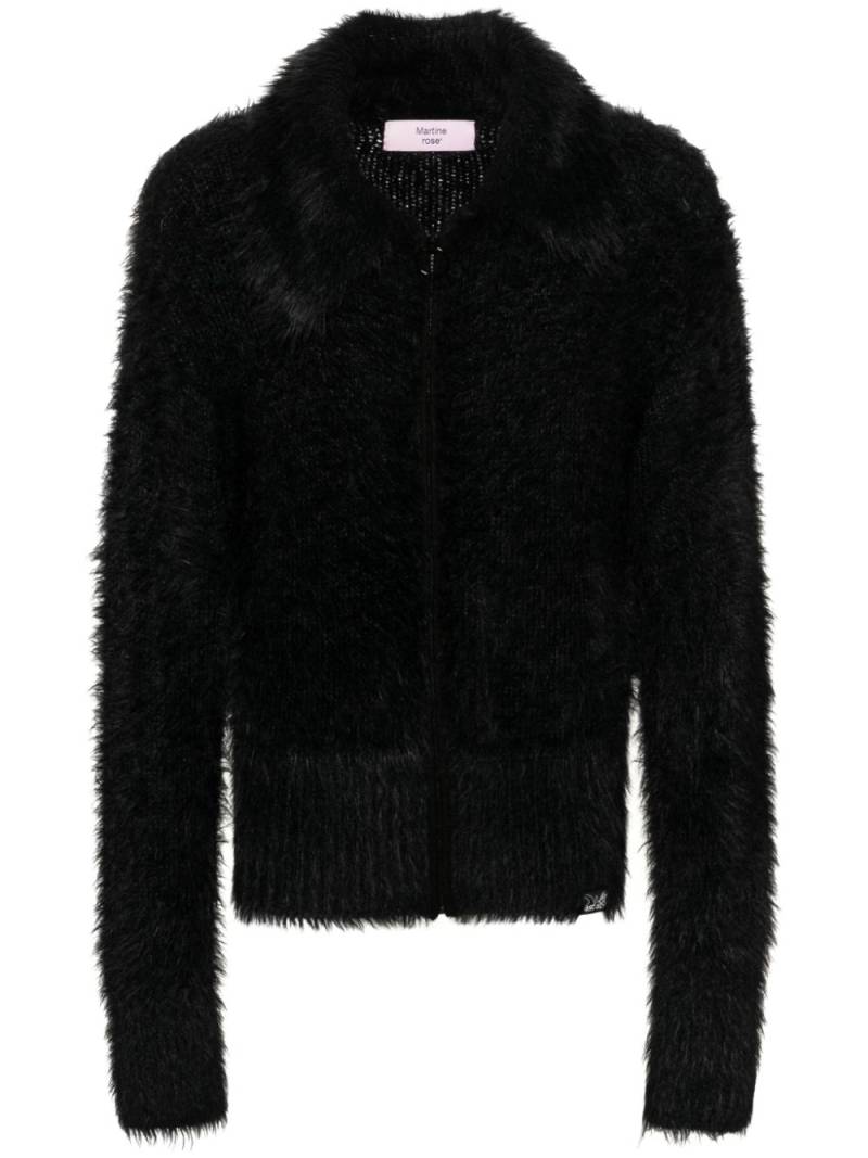 Martine Rose faux-fur zipped-up jacket - Black von Martine Rose