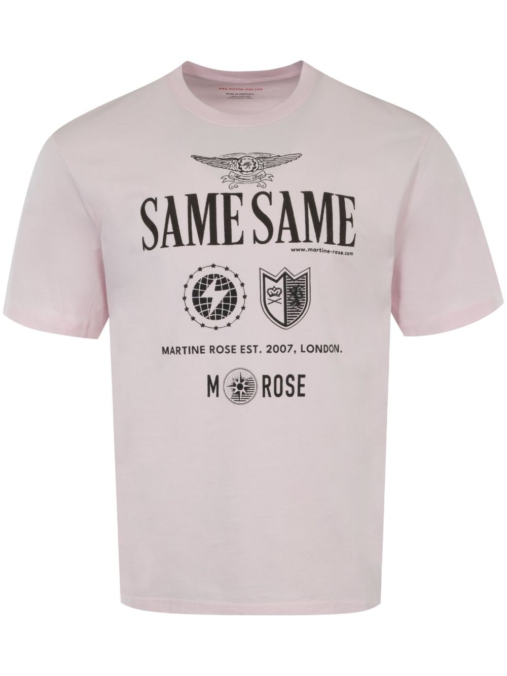 Martine Rose graphic-print cotton t-shirt - Pink von Martine Rose