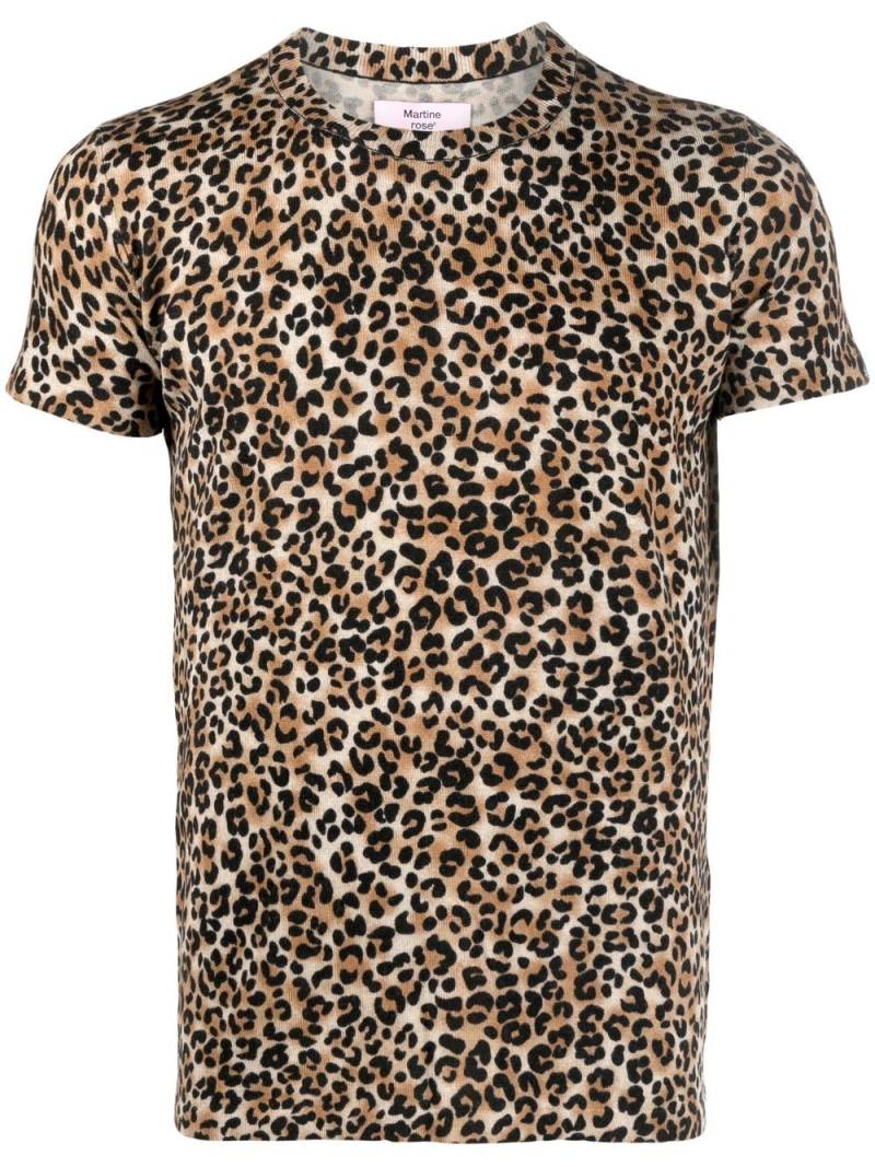 Martine Rose leopard-print knit top - Brown von Martine Rose