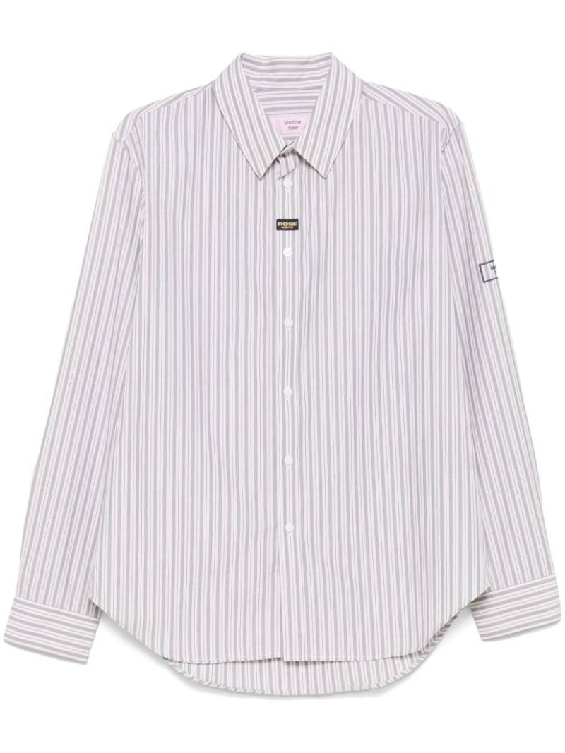 Martine Rose logo-embroidered shirt - Neutrals von Martine Rose