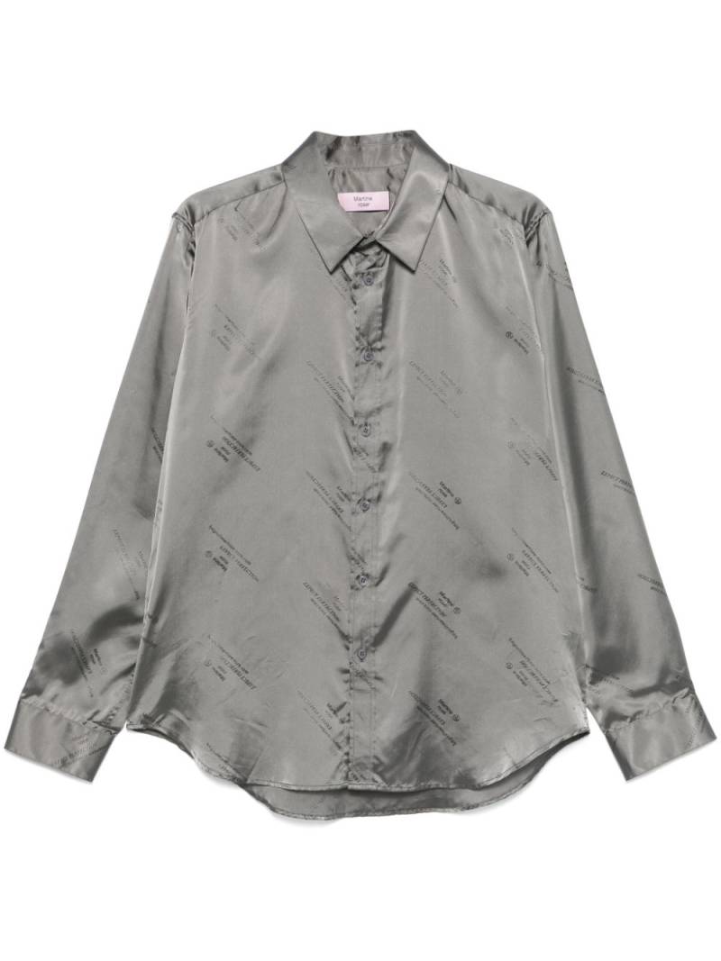 Martine Rose logo-jacquard shirt - Silver von Martine Rose