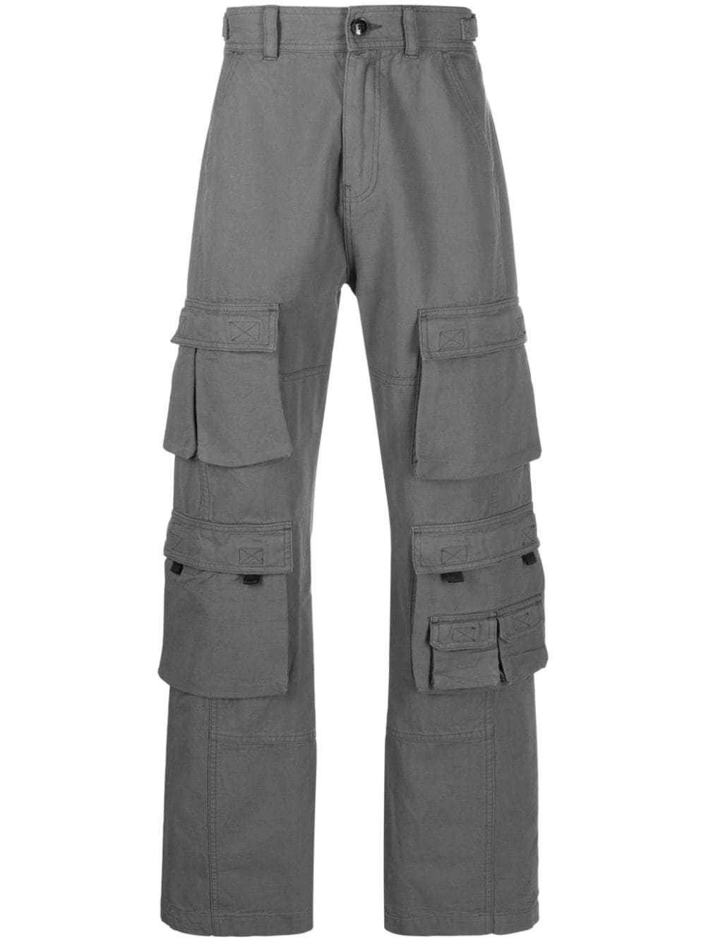 Martine Rose logo-patch cotton cargo trousers - Grey von Martine Rose