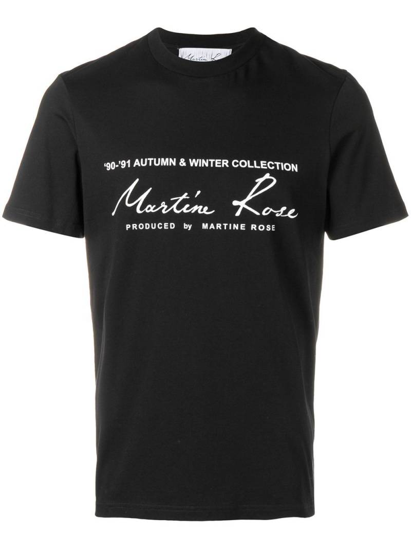 Martine Rose logo print cotton T-shirt - Black von Martine Rose