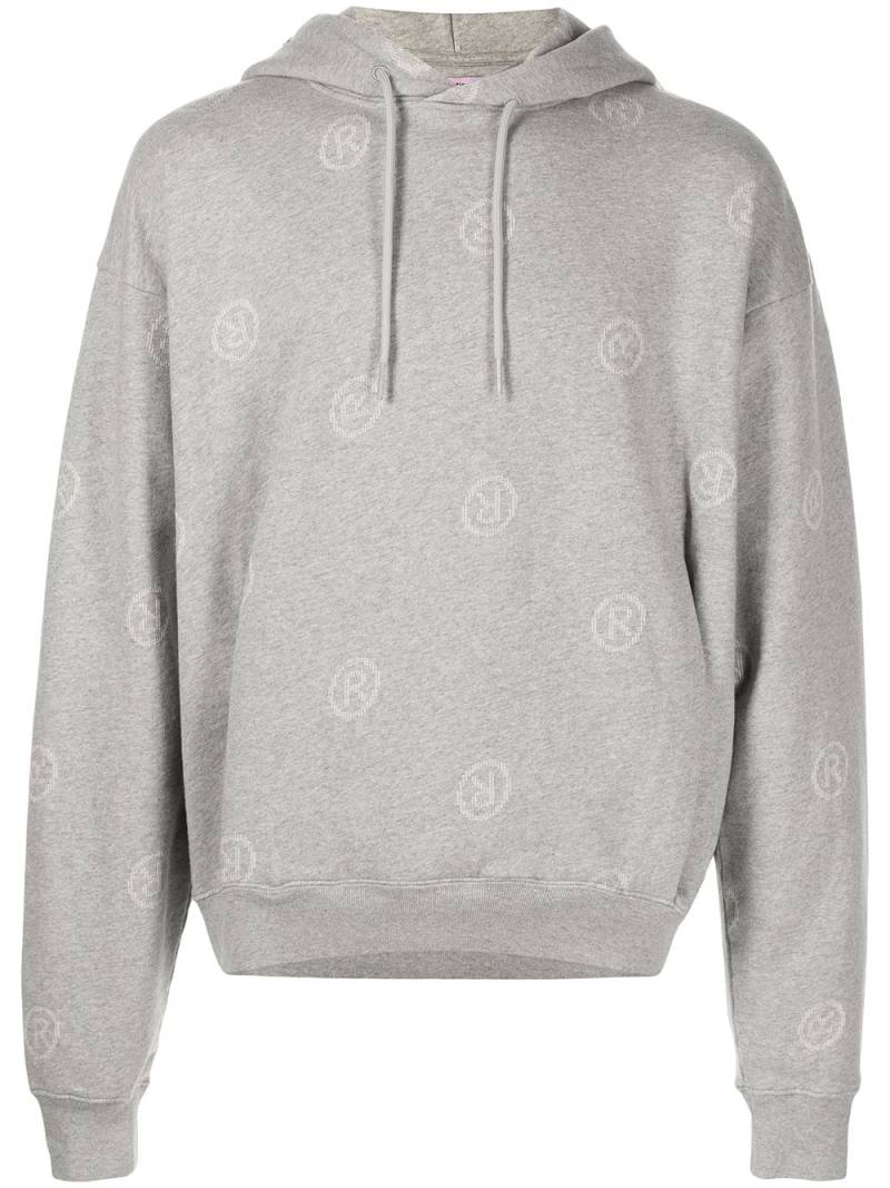 Martine Rose logo-print cotton hoodie - Grey von Martine Rose