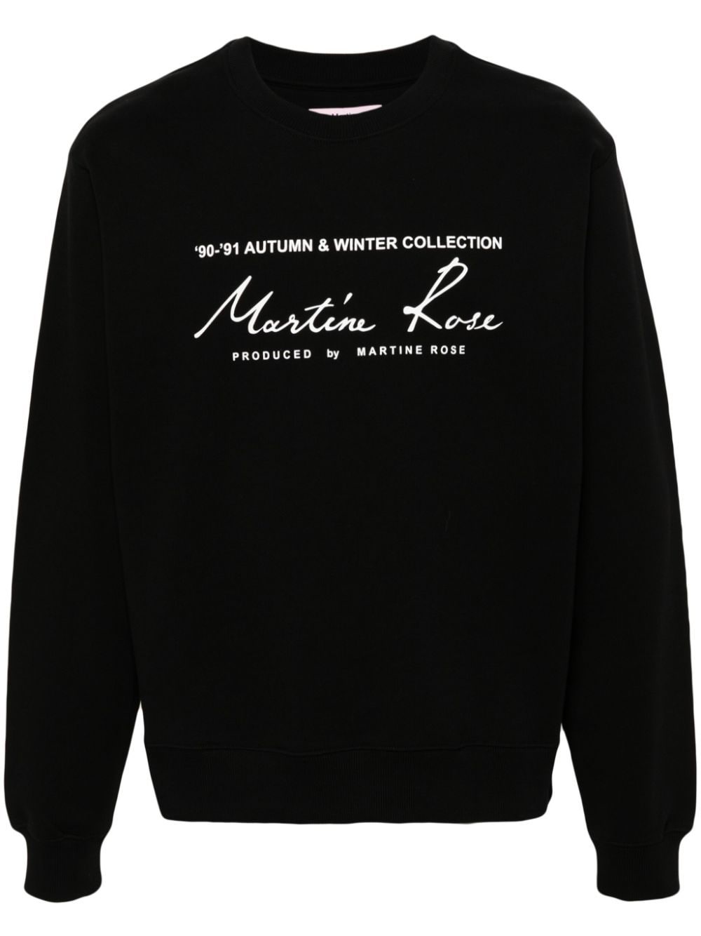 Martine Rose logo-print cotton sweatshirt - Black von Martine Rose