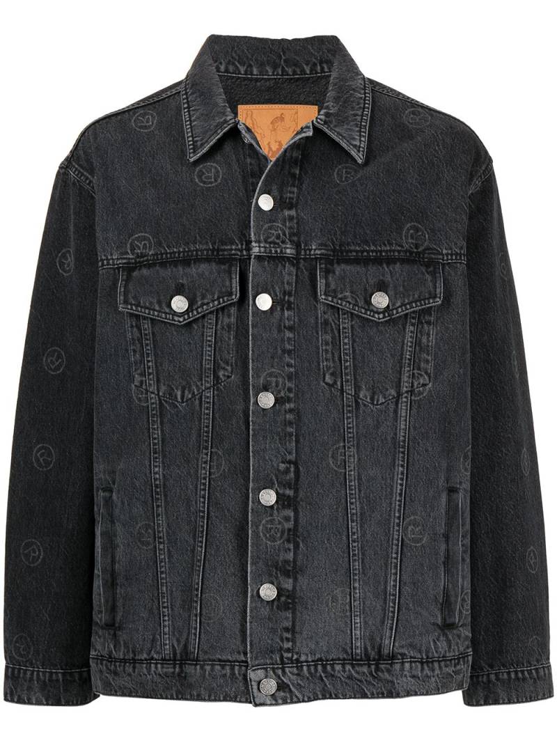 Martine Rose logo-print denim jacket - Black von Martine Rose