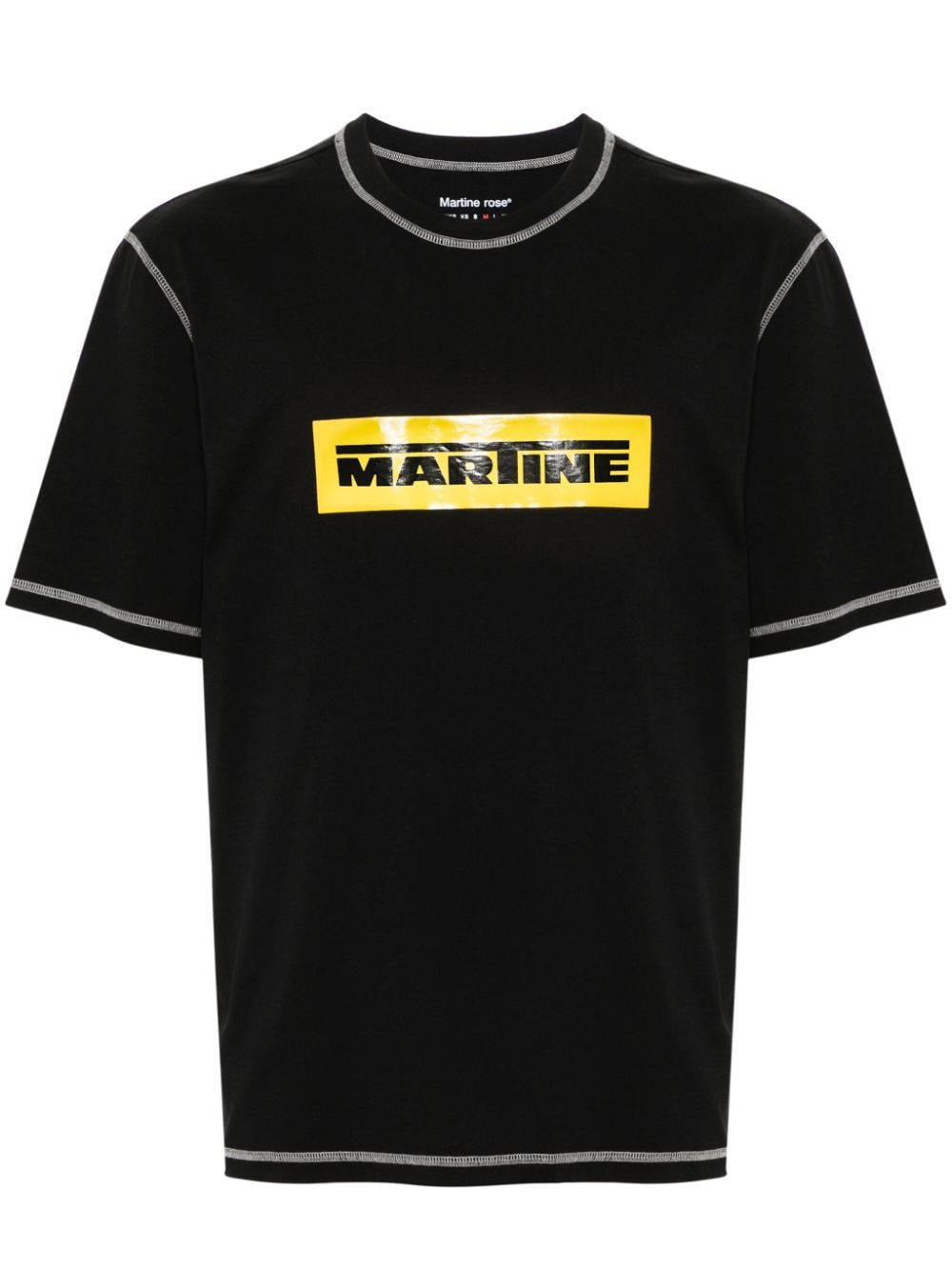 Martine Rose logo-tape T-shirt - Black von Martine Rose