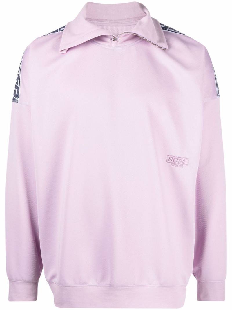 Martine Rose logo-trim jacket - Purple von Martine Rose