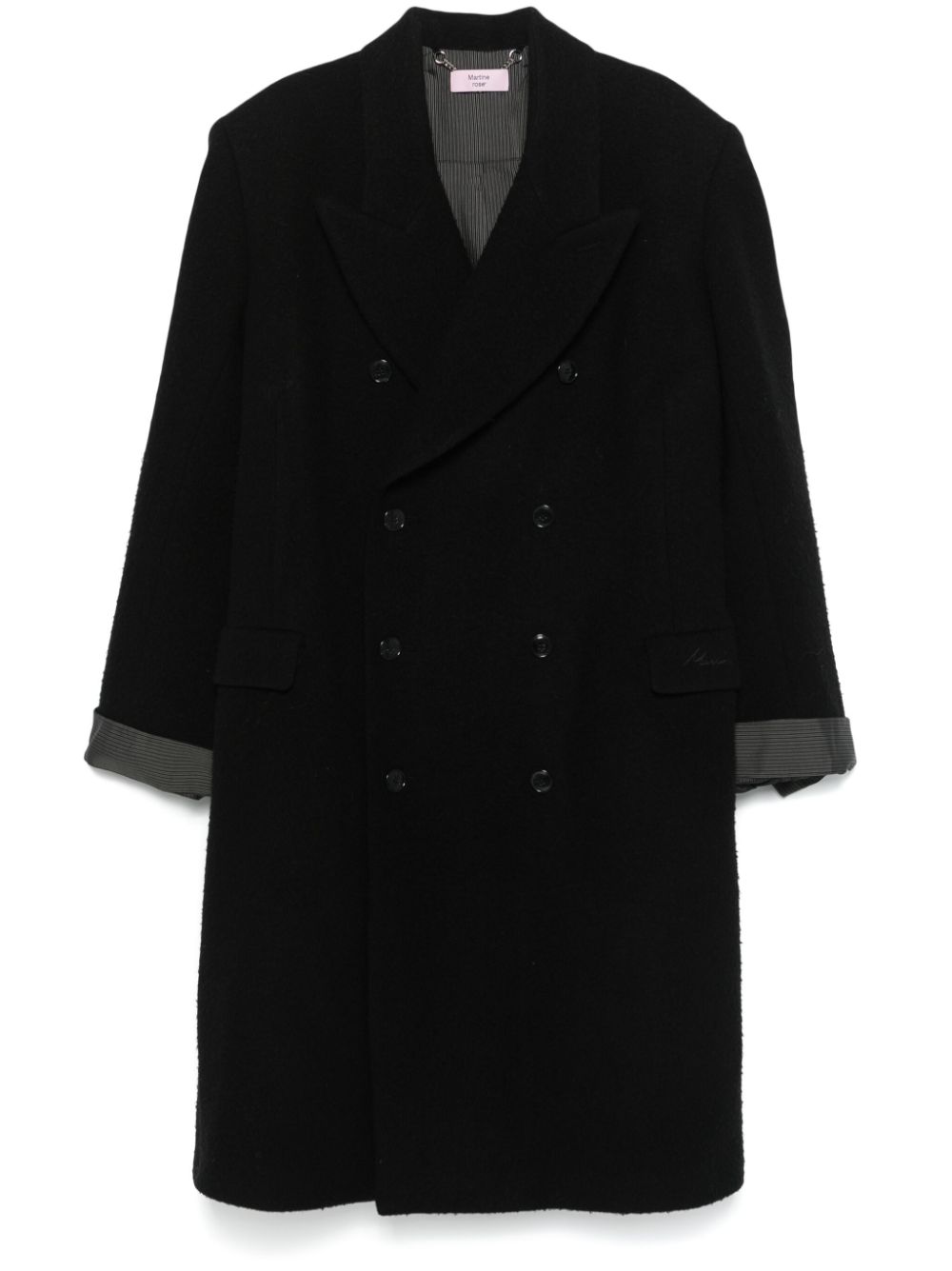 Martine Rose pilled-finish coat - Black von Martine Rose