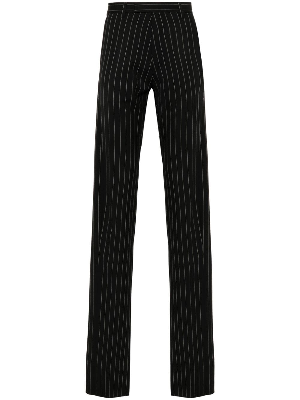 Martine Rose pinstriped straight-leg tailored trousers - Black von Martine Rose