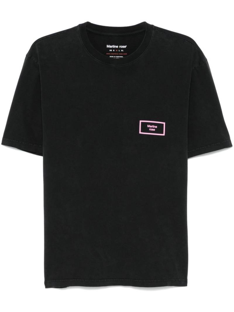 Martine Rose raised-logo T-shirt - Black von Martine Rose