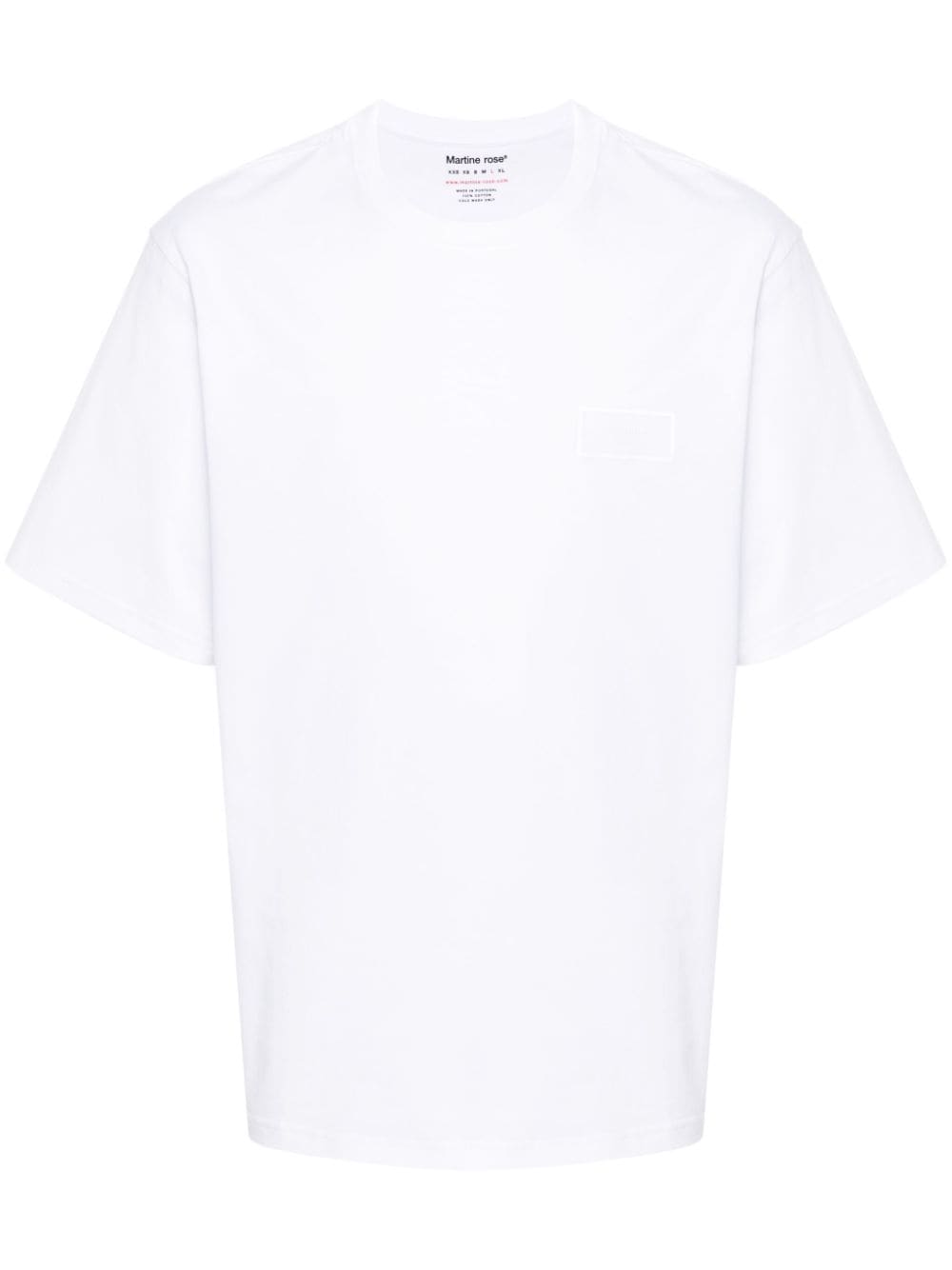 Martine Rose reflective-logo cotton T-shirt - White von Martine Rose