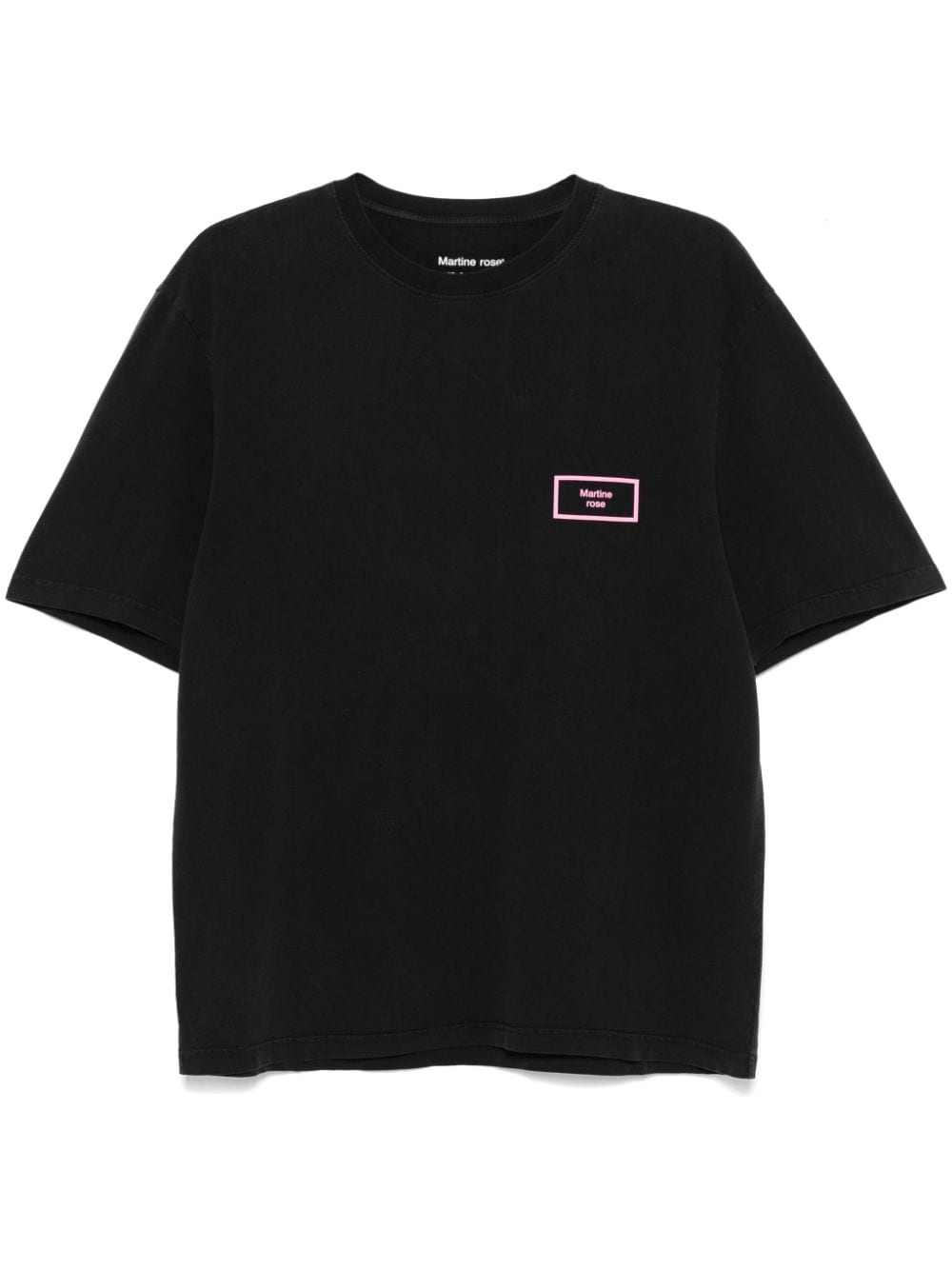 Martine Rose rubberised-logo T-shirt - Black von Martine Rose