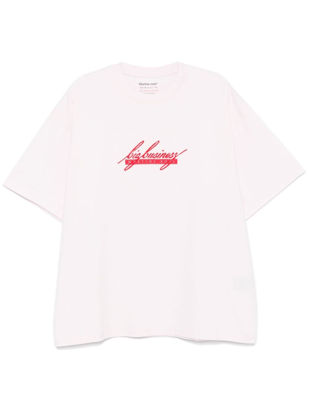 Martine Rose rubberised-slogan T-shirt - Pink von Martine Rose