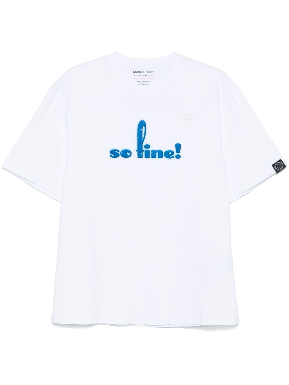 Martine Rose slogan-print T-shirt - White von Martine Rose