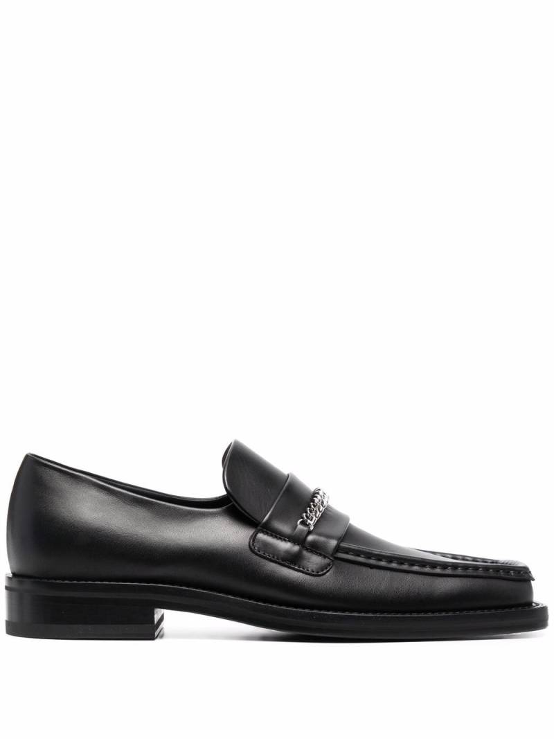 Martine Rose square-toe leather loafers - Black von Martine Rose