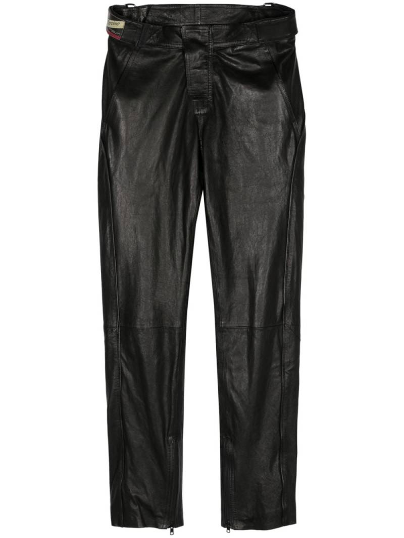 Martine Rose straight-leg leather trousers - Black von Martine Rose