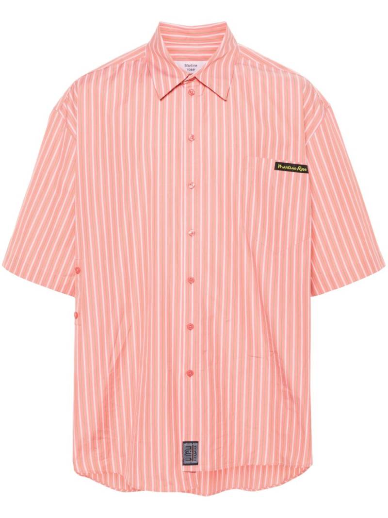 Martine Rose striped bowling shirt - Pink von Martine Rose