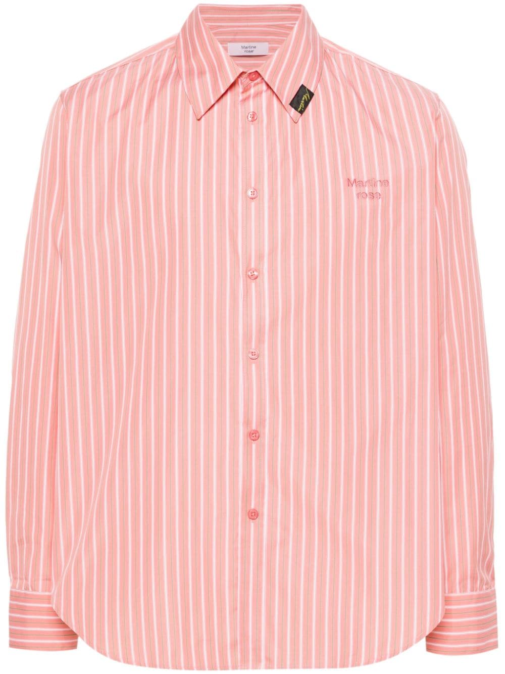 Martine Rose striped cotton shirt - Pink von Martine Rose