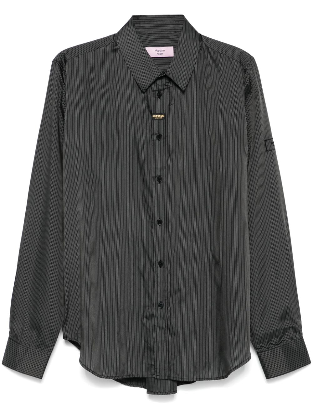 Martine Rose striped shirt - Black von Martine Rose