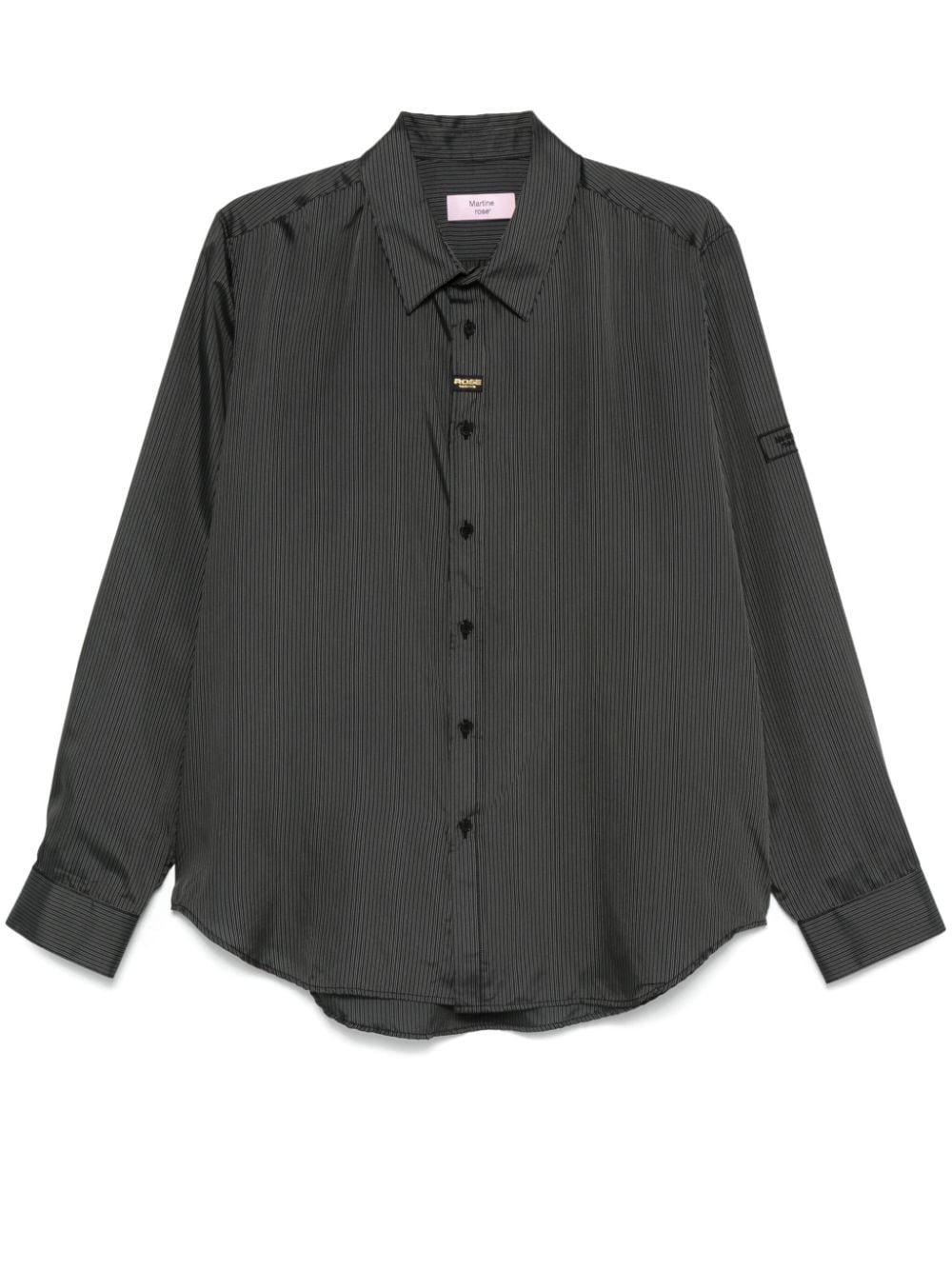 Martine Rose striped shirt - Black von Martine Rose