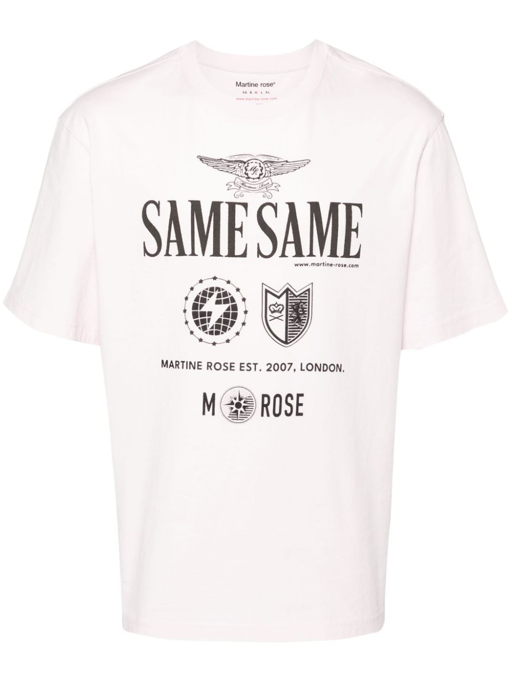 Martine Rose text-print T-shirt - Pink von Martine Rose