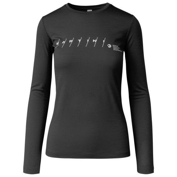 Martini - Women's Argon Shirt - Merinoshirt Gr L schwarz/grau von Martini