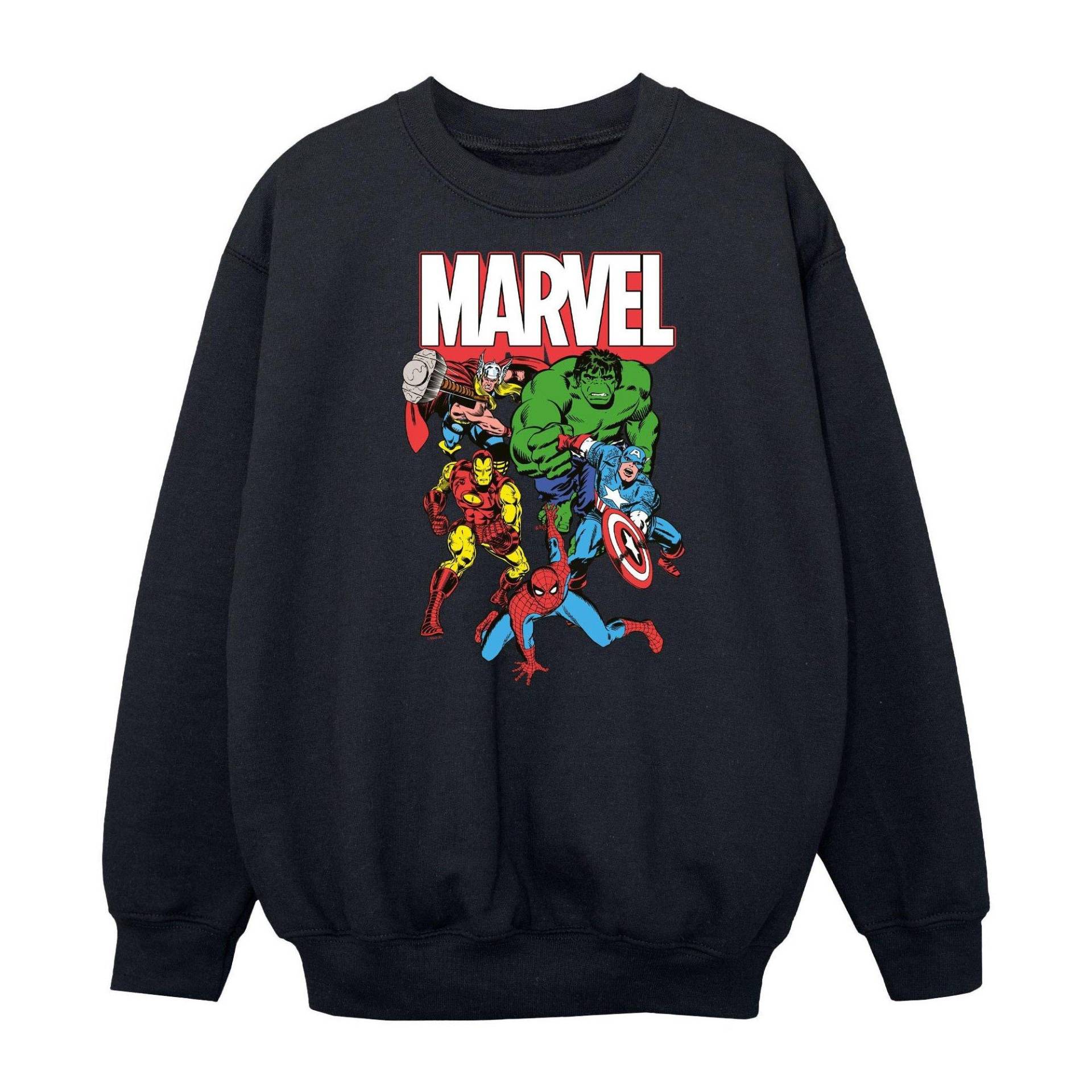 Marvel Avengers - Sweatshirt, 140/146, Schwarz von Marvel Avengers