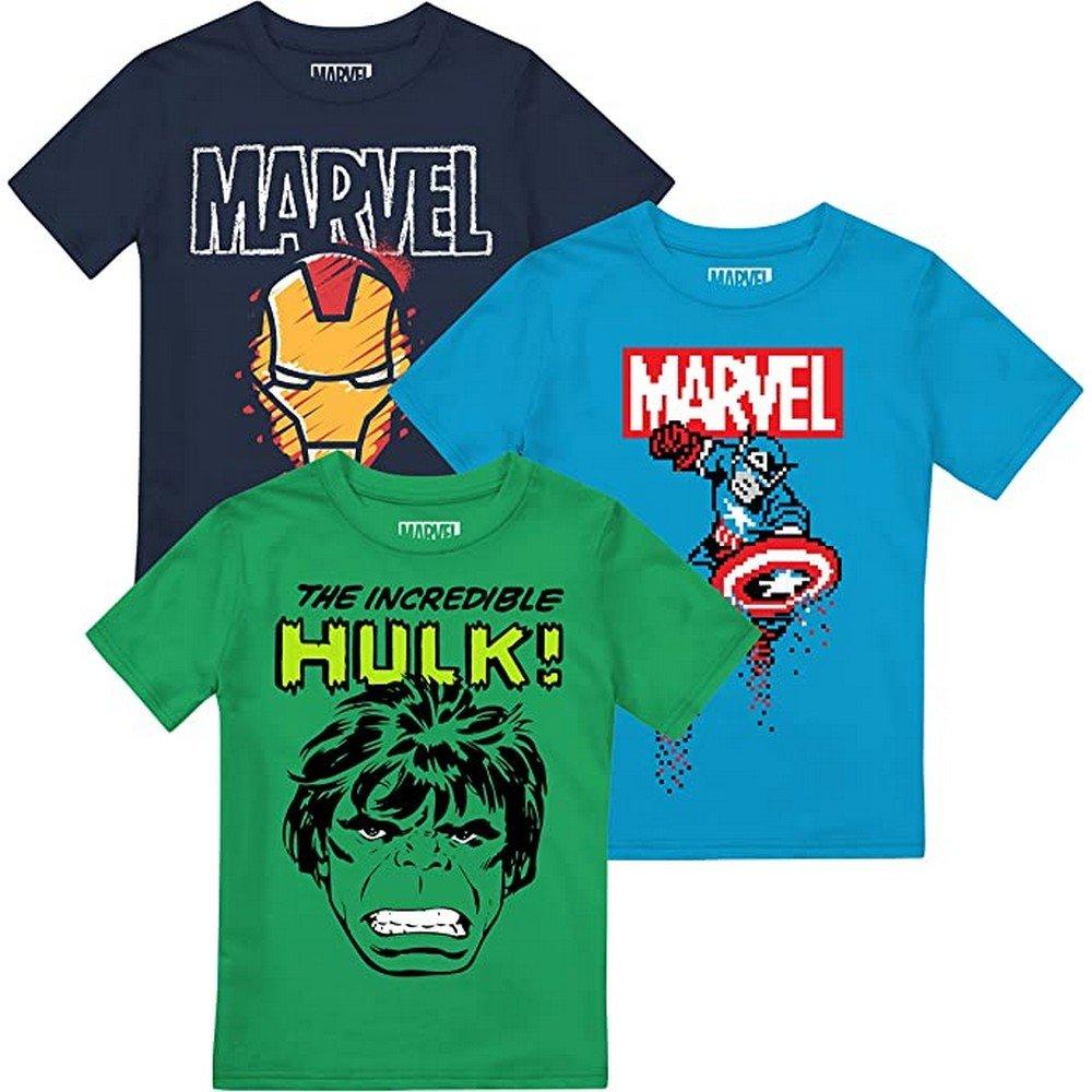 Tshirt (3erpack) Jungen Multicolor 104 von Marvel Avengers