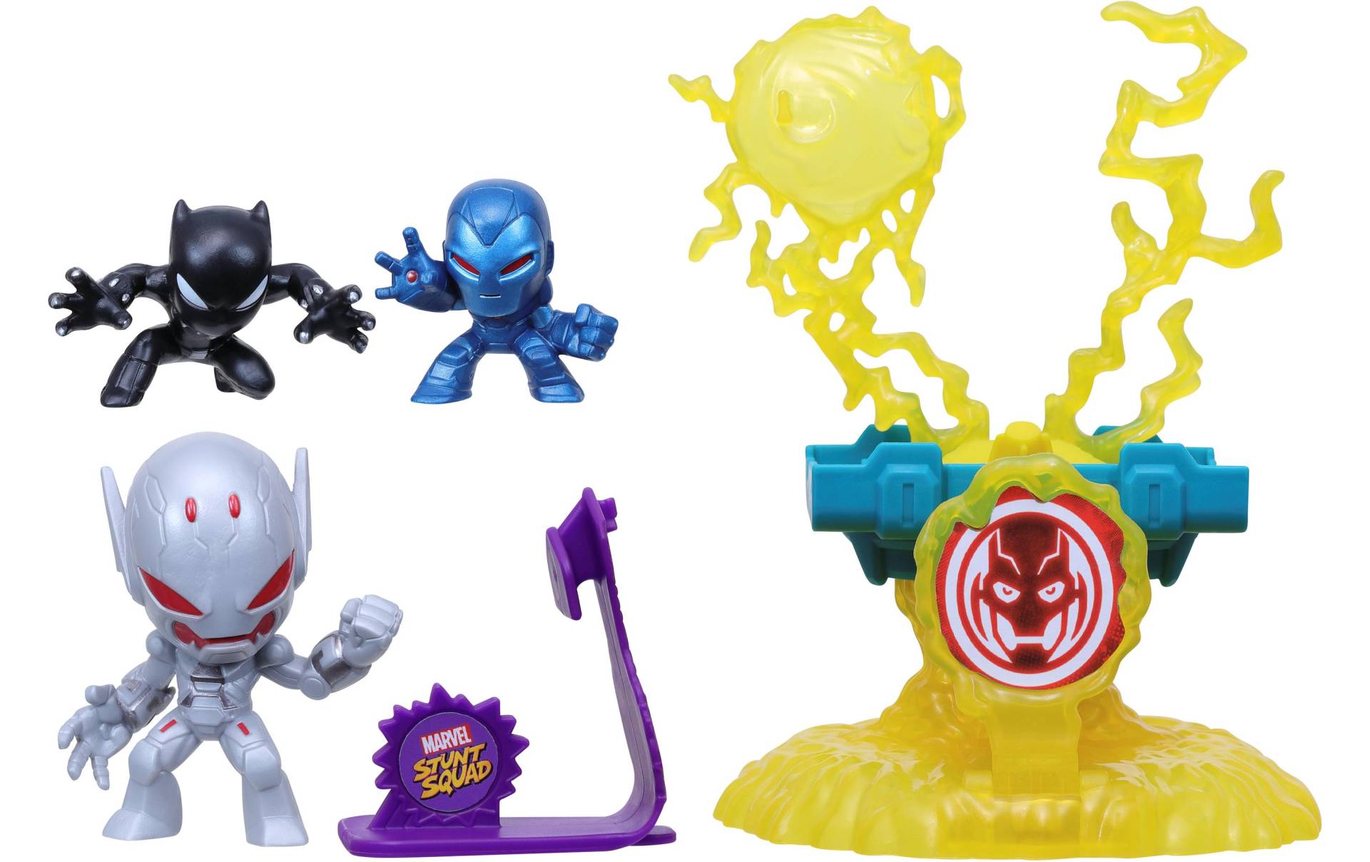 MARVEL Spielfigur »Stunt Squad – Black Panther & Iron Man vs. Ultron« MARVEL Spielfigur »Stunt Squad – Black Panther & Iron Man vs. Ultron« von Marvel