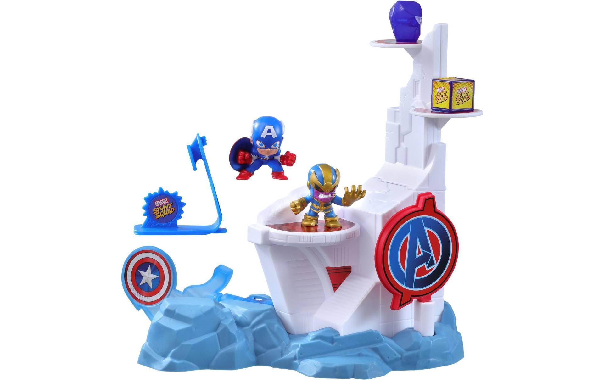 MARVEL Spielfigur »Stunt Squad – Captain America vs. Thanos« von Marvel