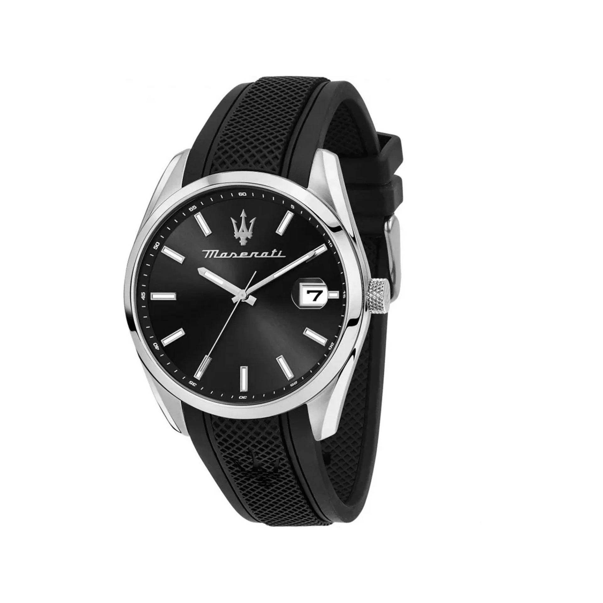 Analoguhr Herren Black 43mm von Maserati