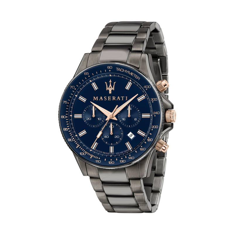 Chronograph Uhr Herren Grau 44mm von Maserati