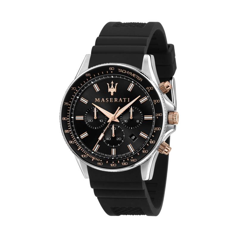 Chronograph Uhr Herren Black 44mm von Maserati