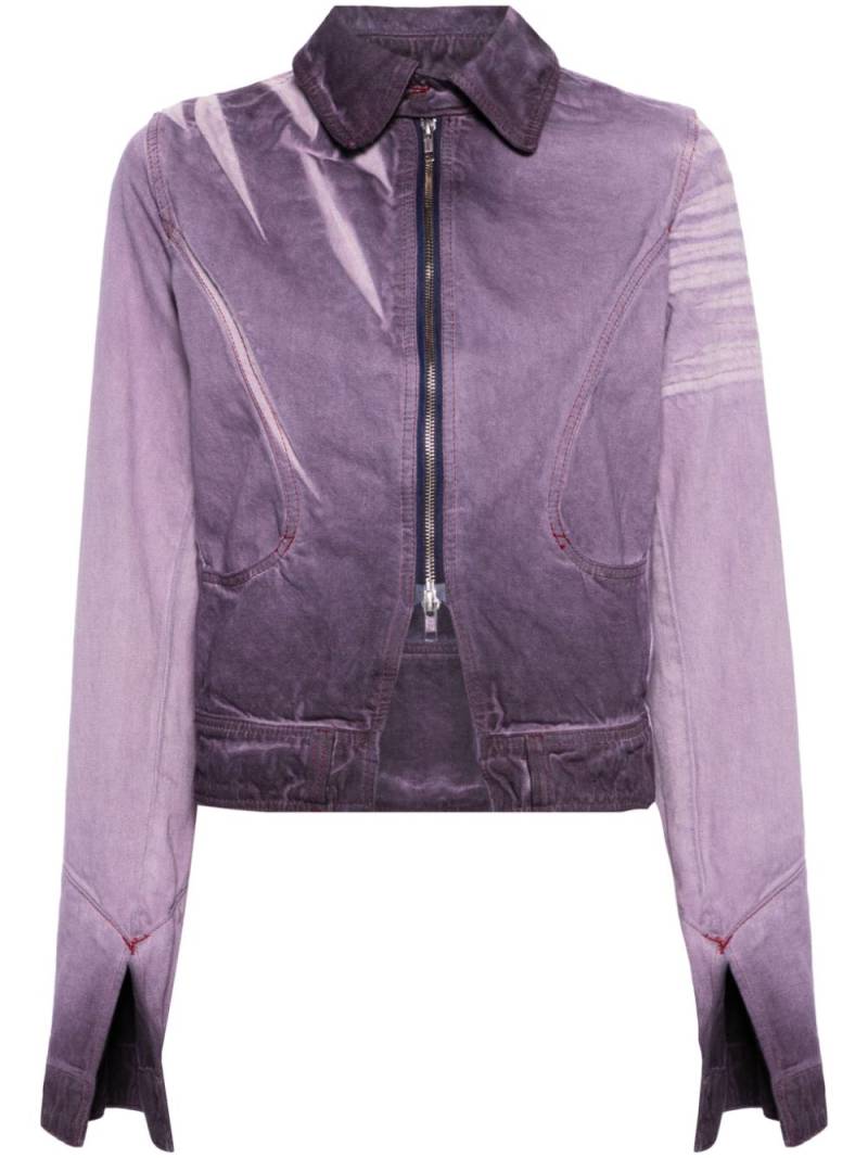 Masha Popova classic-collar denim jacket - Purple von Masha Popova