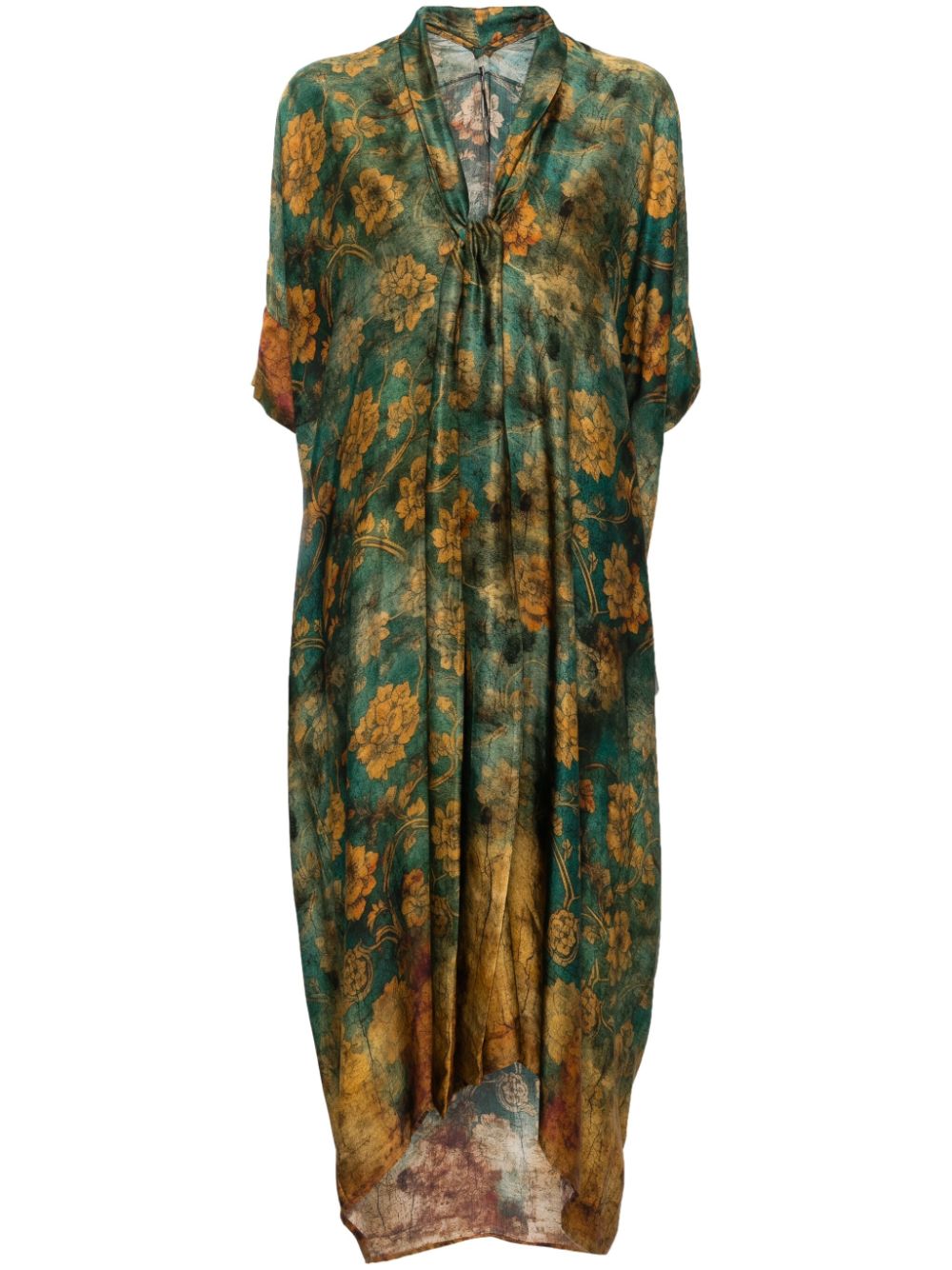 Masnada Ming midi dress - Green von Masnada