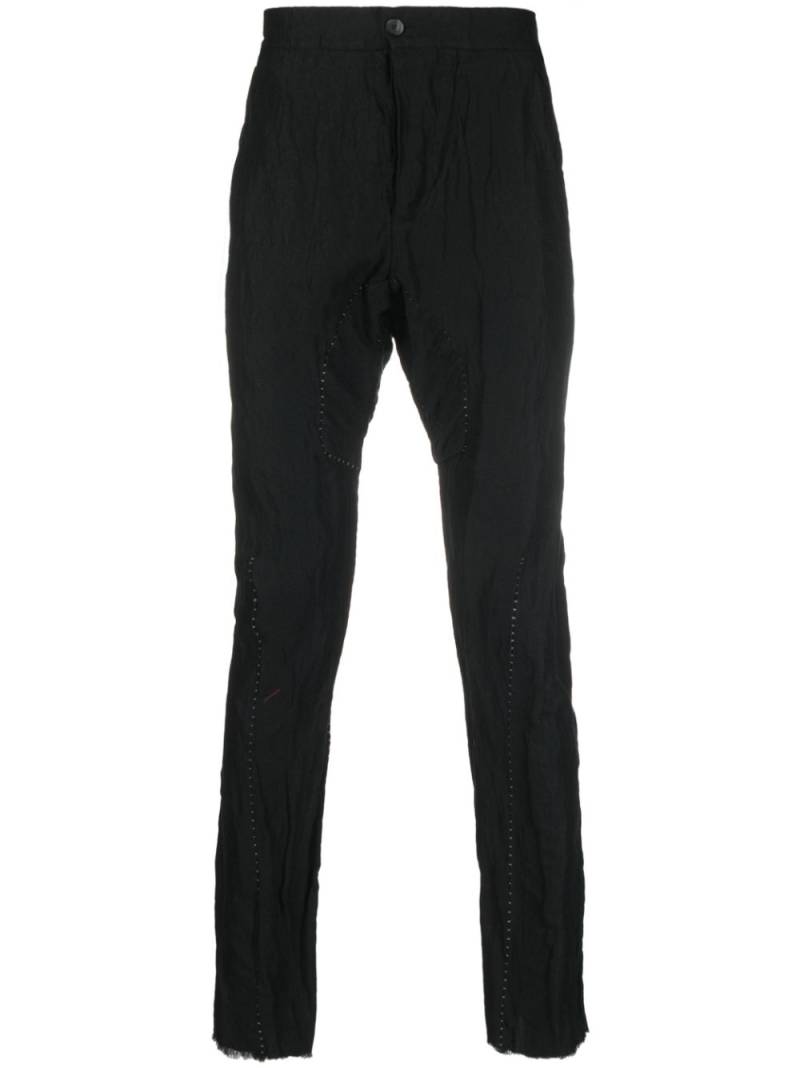 Masnada cotton-blend tapered trousers - Black von Masnada