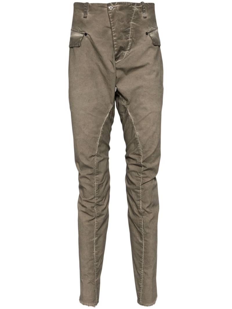 Masnada crinkled tapered trousers - Neutrals von Masnada