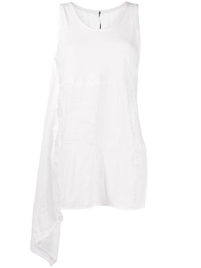 Masnada draped panel tunic - White von Masnada