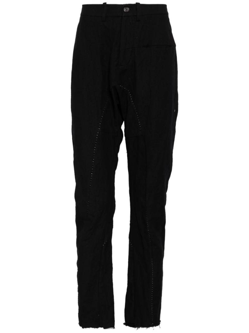 Masnada drop-crotch trouser - Black von Masnada