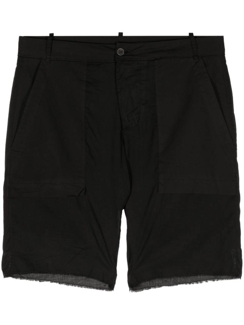 Masnada frayed cotton shorts - Black von Masnada