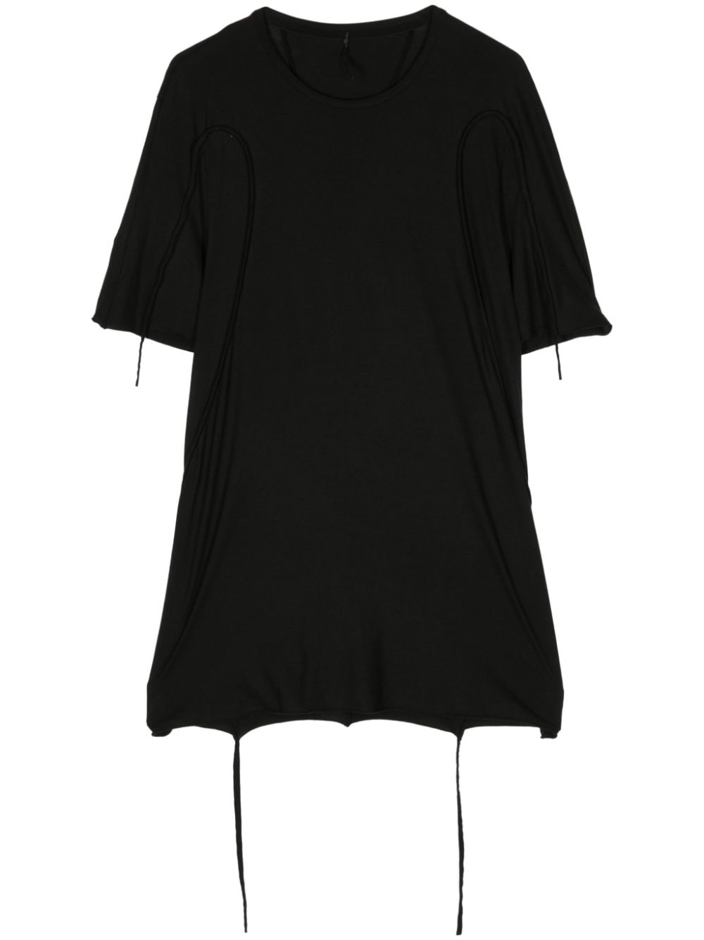 Masnada strap-detail cotton T-shirt - Black von Masnada