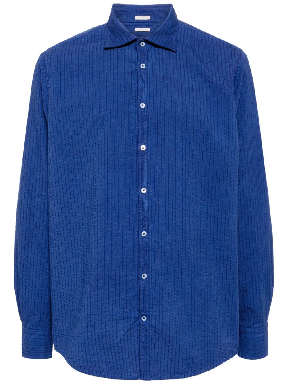 Massimo Alba striped cotton shirt - Blue von Massimo Alba