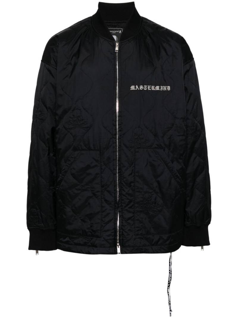 Mastermind Japan Quilting varsity jacket - Black von Mastermind Japan