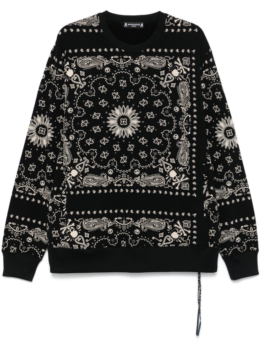 Mastermind Japan bandana sweatshirt - Black von Mastermind Japan