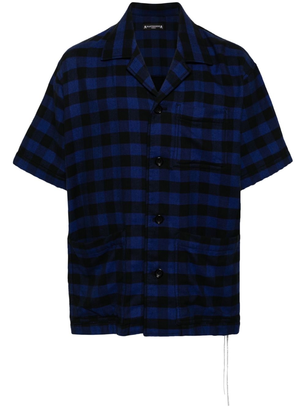 Mastermind Japan checked cotton shirt - Black von Mastermind Japan